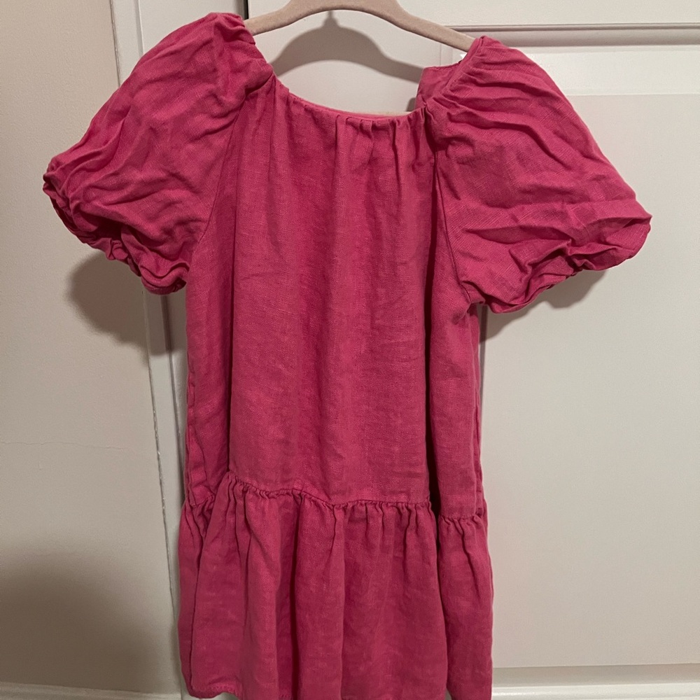 Toddler Zara Pink Puff Sleeve Dress